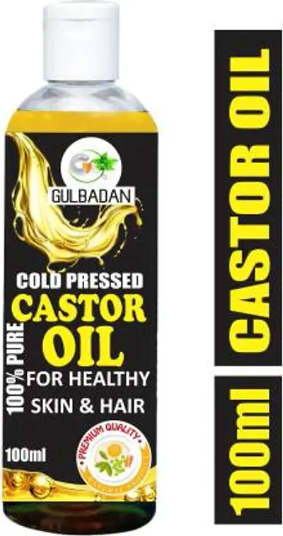 GULBADAN Organics 100% Pure Olive Oil And Castor Oil Hair Oil