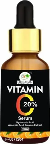 GULBADAN Vitamin C Serum Aloevera Extract, Hyaluronic Acid For Skin Whitening Lightening  (30 ml)