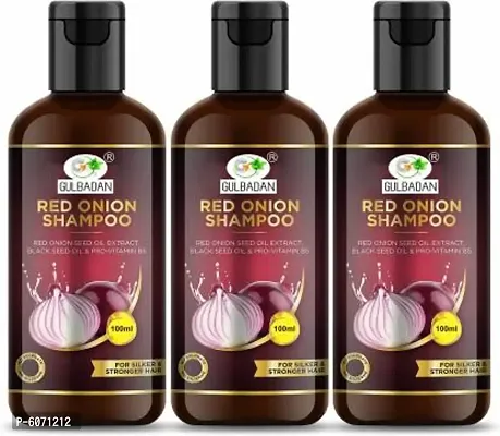 GULBADAN Onion Hair Fall Shampoo for Hair Growth and Hair Fall Control, with Red Onion and Black Seed for Men, Women  (300)