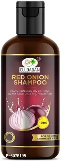 GULBADAN Onion Hair Fall Shampoo for Hair Growth and Hair Fall Control, with Red Onion and Black Seed for Men, Women  (100 ml)-thumb0