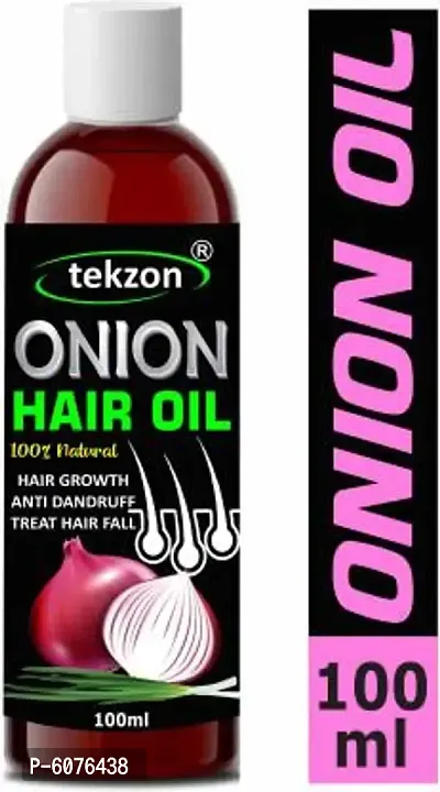 tekzon 100% Pure and Natural ONION Herbal Hair Oil - Blend of 14 Natural Oils Hair Oil  (100 ml)-thumb0