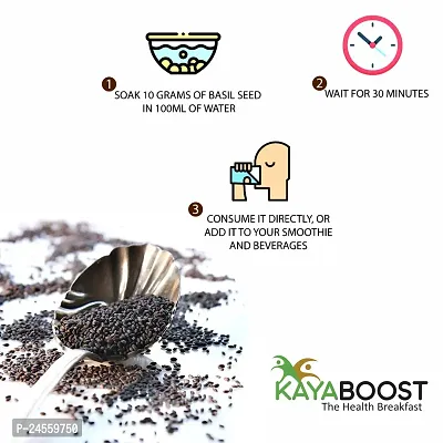 KAYABOOST BASIL SEEDS Seed  (200 g)-thumb3