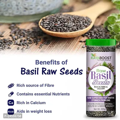 KAYABOOST BASIL SEEDS Seed  (200 g)-thumb5