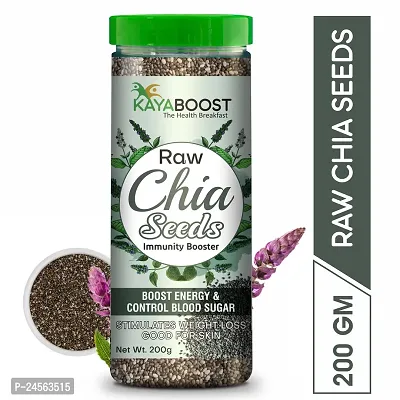 KAYABOOST Raw Chia Seeds for Weight Loss with Omega 3 , Zinc and Fiber, Calcium Rich Seeds Chia Seeds