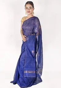 Trending Cotton Handloom Sequence Saree With Blouse Piece-thumb2