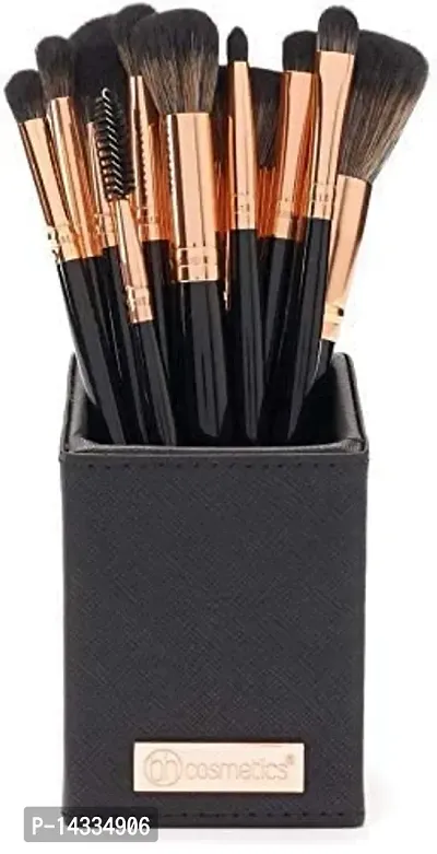 12 Pc Makeup Brush Set With Storage Box