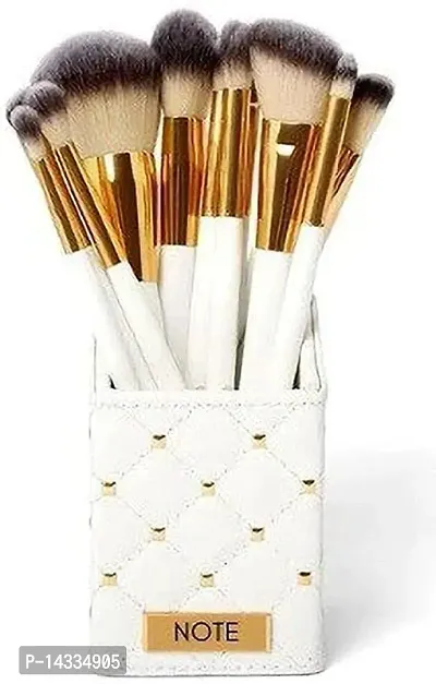 12 Pc Makeup Brush Set With Storage Box-thumb0