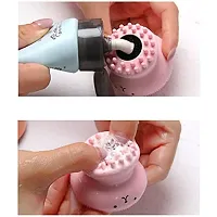 CITNAC Silicone Facial Cleansing Brush Makeup Removers Face Exfoliator Deep Pore Blackheads Removing Cleansing Sponge Massager Beauty Tool (Pack of Two,multi)-thumb4