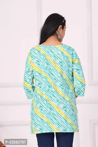 Women's Rayon Straight Short Kurti (Rama Green_2XL)-thumb2