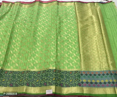 Beautiful Banarasi Silk Saree with Blouse piece For Women-thumb0