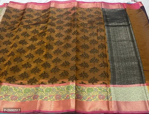 Beautiful Banarasi Silk Saree with Blouse piece For Women-thumb2