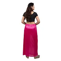 Women Satin Lycra Stretchable petticot Pink-thumb1