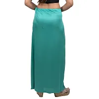 Women Satin Lycra Stretchable petticot Light Green-thumb3