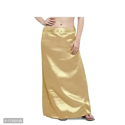 Satin Silk Saree Petticoat Underskirt Sari Indian Skirt Innerwear Sky Blue
