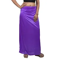 Women Satin Lycra Stretchable petticot Dark Purple-thumb3