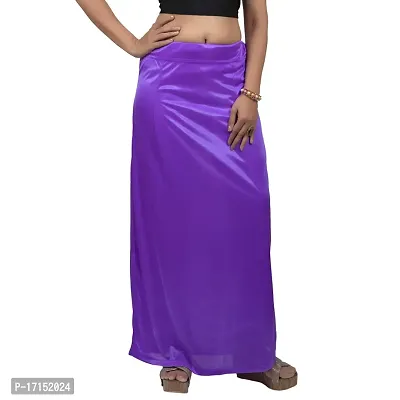 Women Satin Lycra Stretchable petticot Dark Purple-thumb4