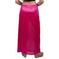 Women Satin Lycra Stretchable petticot Pink-thumb2