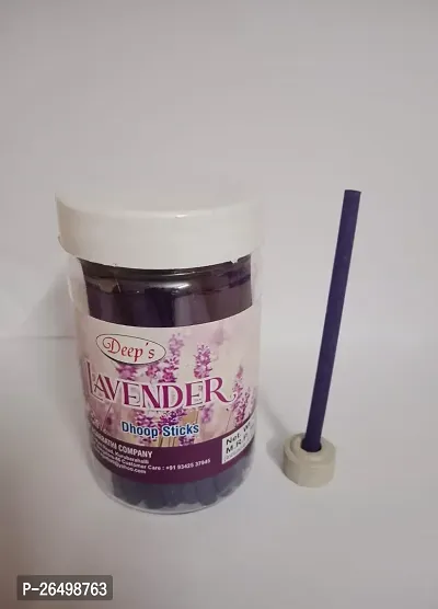 Deep Agarbathi Lavender Dhoop Sticks For Pooja With Holder Agarbathi 100gm