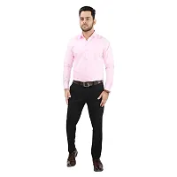 CRAFT HEAVEN Men Casual Cotton Full Sleeves Formal Regular Slim Fit Plain Office Shirts-thumb2