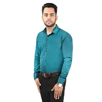 CRAFT HEAVEN Men Casual Cotton Full Sleeves Formal Regular Slim Fit Plain Office Shirts-thumb2