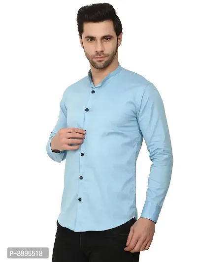 CRAFT HEAVEN Men's Solid Regular Fit Casual Shirt for Men Formal Shirts for Office College Boys Men Full Sleeves Work Wear-thumb3