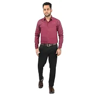 CRAFT HEAVEN Men Casual Cotton Full Sleeves Formal Regular Slim Fit Plain Office Shirts-thumb1