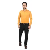 CRAFT HEAVEN Men Casual Cotton Full Sleeves Formal Regular Slim Fit Plain Office Shirts-thumb2