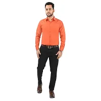 CRAFT HEAVEN Men Casual Cotton Full Sleeves Formal Regular Slim Fit Plain Office Shirts-thumb2