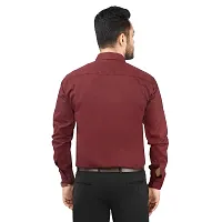 CRAFT HEAVEN Men Casual Cotton Full Sleeves Formal Regular Slim Fit Plain Office Shirts-thumb2