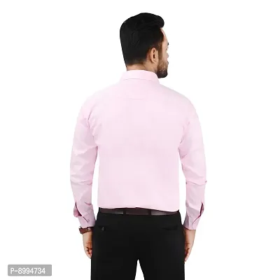 CRAFT HEAVEN Men Casual Cotton Full Sleeves Formal Regular Slim Fit Plain Office Shirts-thumb5