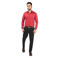 CRAFT HEAVEN Men Casual Cotton Full Sleeves Formal Regular Slim Fit Plain Office Shirts-thumb2