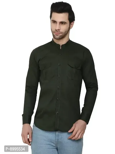 CRAFT HEAVEN Men's Solid Regular fit Casual Shirt for Men with Dual Pocket