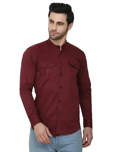 CRAFT HEAVEN Men's Solid Regular fit Casual Shirt for Men with Dual Pocket