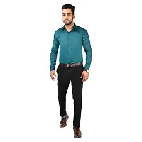 CRAFT HEAVEN Men Casual Cotton Full Sleeves Formal Regular Slim Fit Plain Office Shirts-thumb1