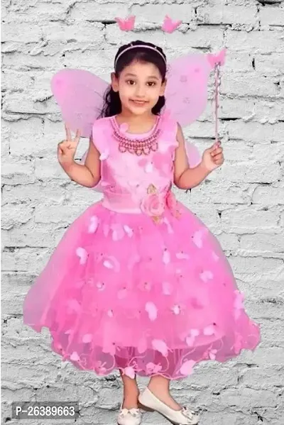 Fancy Girls Pari Stylish Frock Dress-thumb0