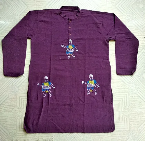 Outstanding Designed Festive Wear Kantha Stitch Kurta for Men.