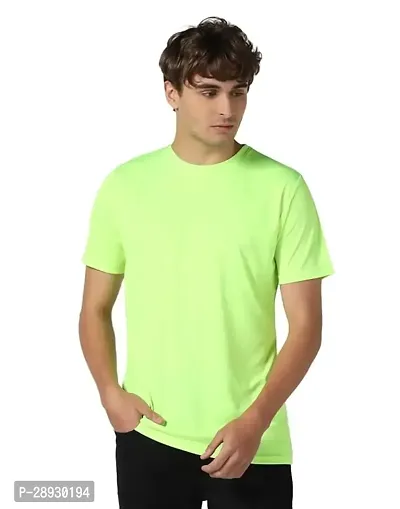 Stylish Polyester Round Neck T Shirt for Man-thumb0