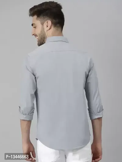 Grey Shirt  Formal Shirts For Men-thumb2