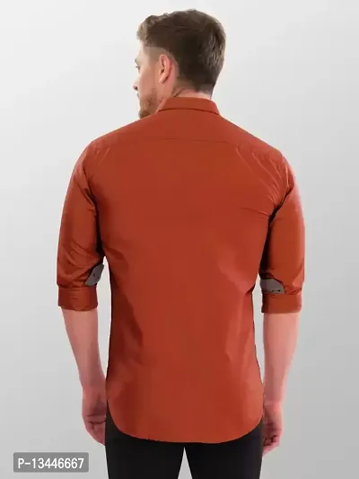 Rust Badlook Shirt Modelq Formal Shirts For Men new-thumb2