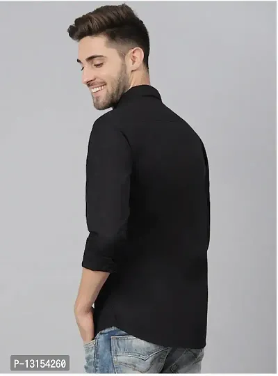 Black Shirt qcm Formal Shirts For Men-thumb2