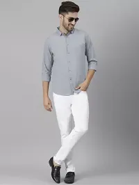 Grey Shirt  Formal Shirts For Men-thumb2