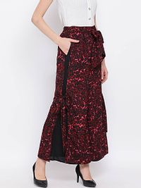 Women printed Sequins Embroidered Palazzo-thumb2