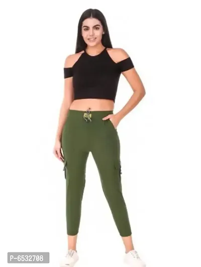 Trendy Latest Joggers Pants and Toko Stretchable Cargo Pants and Capri for Girls and women,s-thumb0