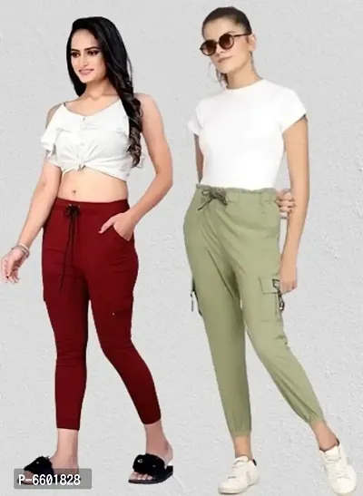 Trendy Latest Joggers Pants  women - Combo Pack of 2