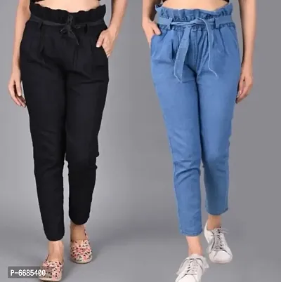 Multicoloured Denim Solid Jeans   Jeggings For Women