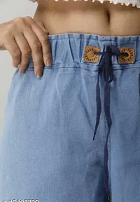 Trendy Fancy Full Length Stretchable Jeans Regular Women Denim Plazzo For Girls-thumb2
