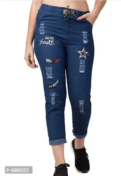 Latest Stylish Joggers/jeans for women and girls-thumb0