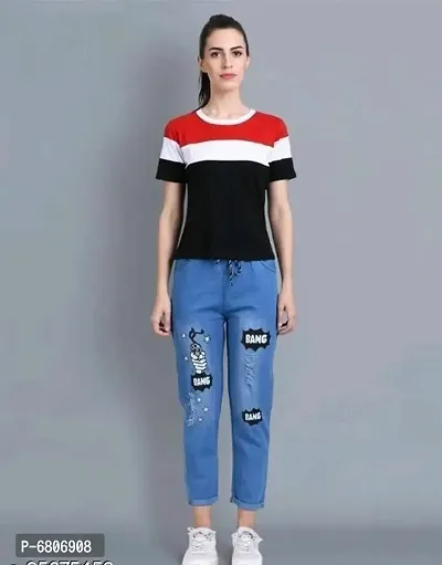 Trendy Denim Fit Blue Jeans For Women-thumb0