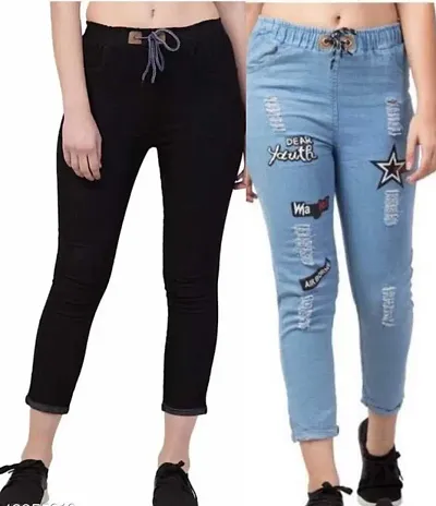 Trendy Regular Fit Jeans Combo of 2