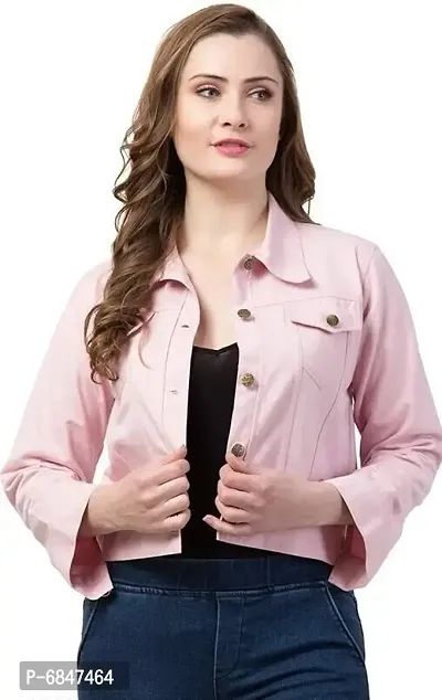 Trendy Denim Solid Womens Shrug/Jacket for Girls.-thumb0